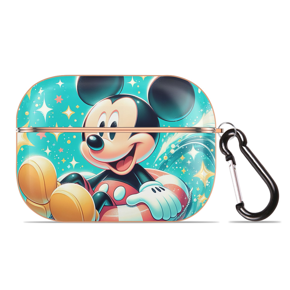 （画像用） ミッキーマウス Mickey Mouse 【AirPods Pro用】ハードシェル保護ケース｜耐衝撃・防指紋・カラビナ付き商品仕様