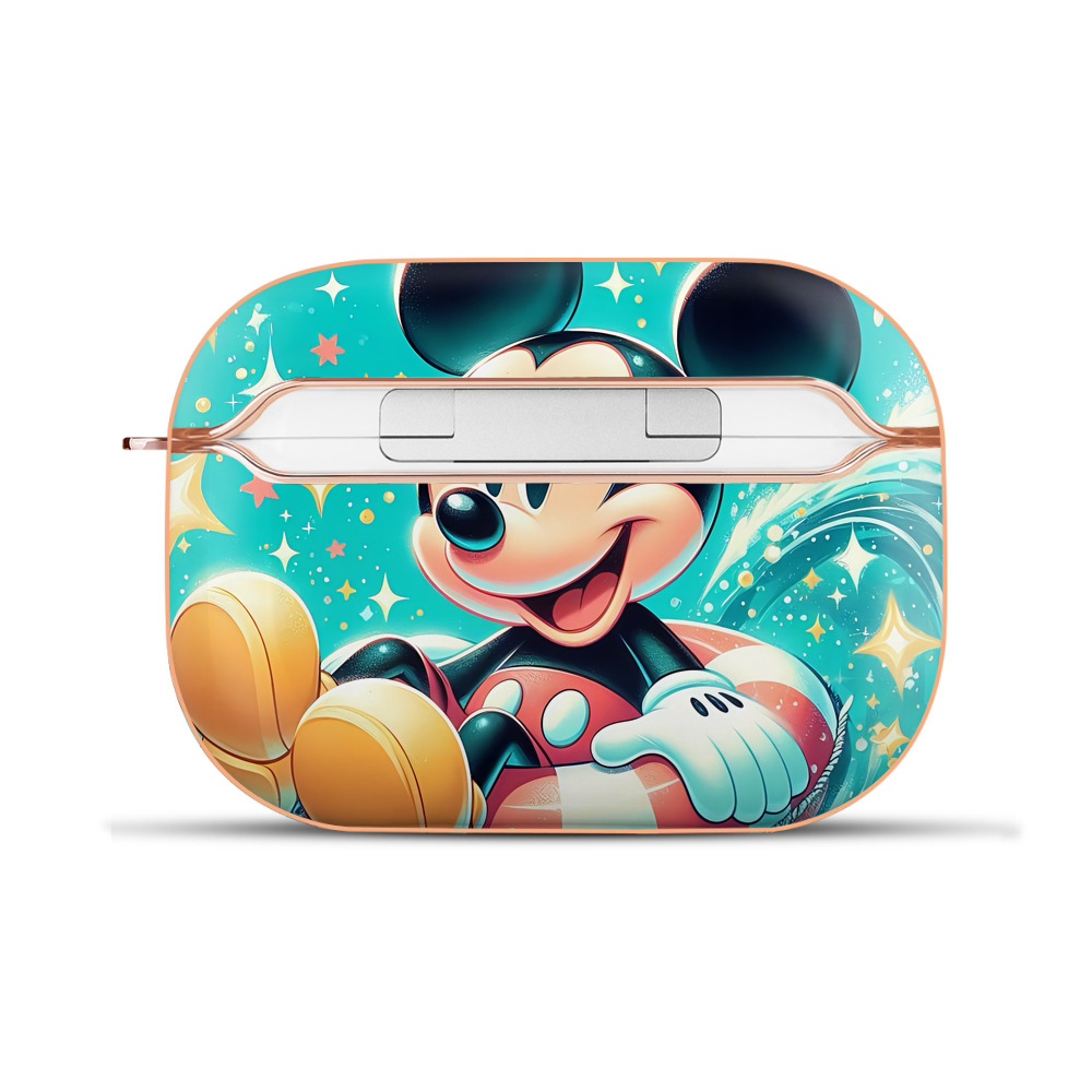 （画像用） ミッキーマウス Mickey Mouse 【AirPods Pro用】ハードシェル保護ケース｜耐衝撃・防指紋・カラビナ付き商品仕様