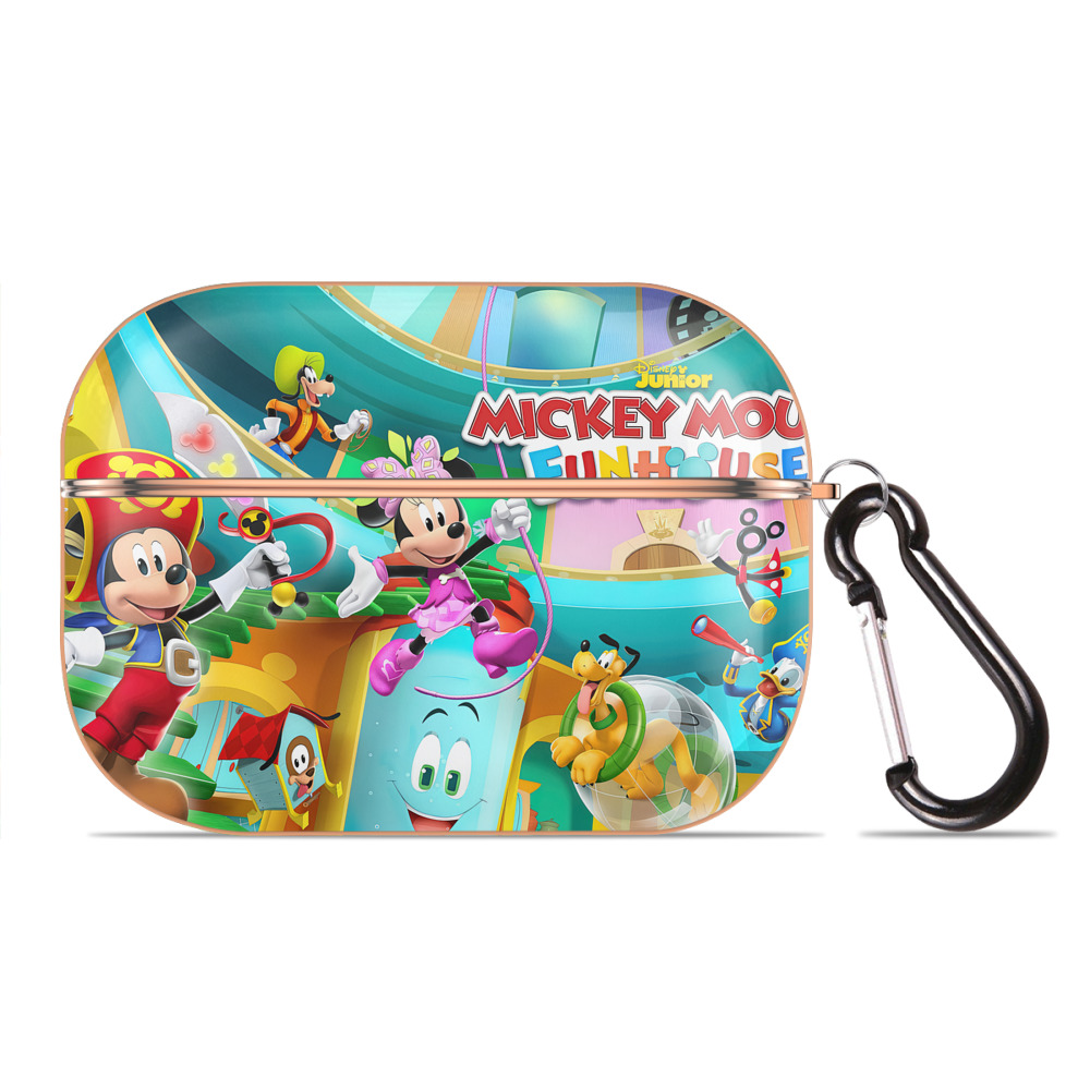 （画像用） ミッキーマウス Mickey Mouse 【AirPods Pro用】ハードシェル保護ケース｜耐衝撃・防指紋・カラビナ付き商品仕様