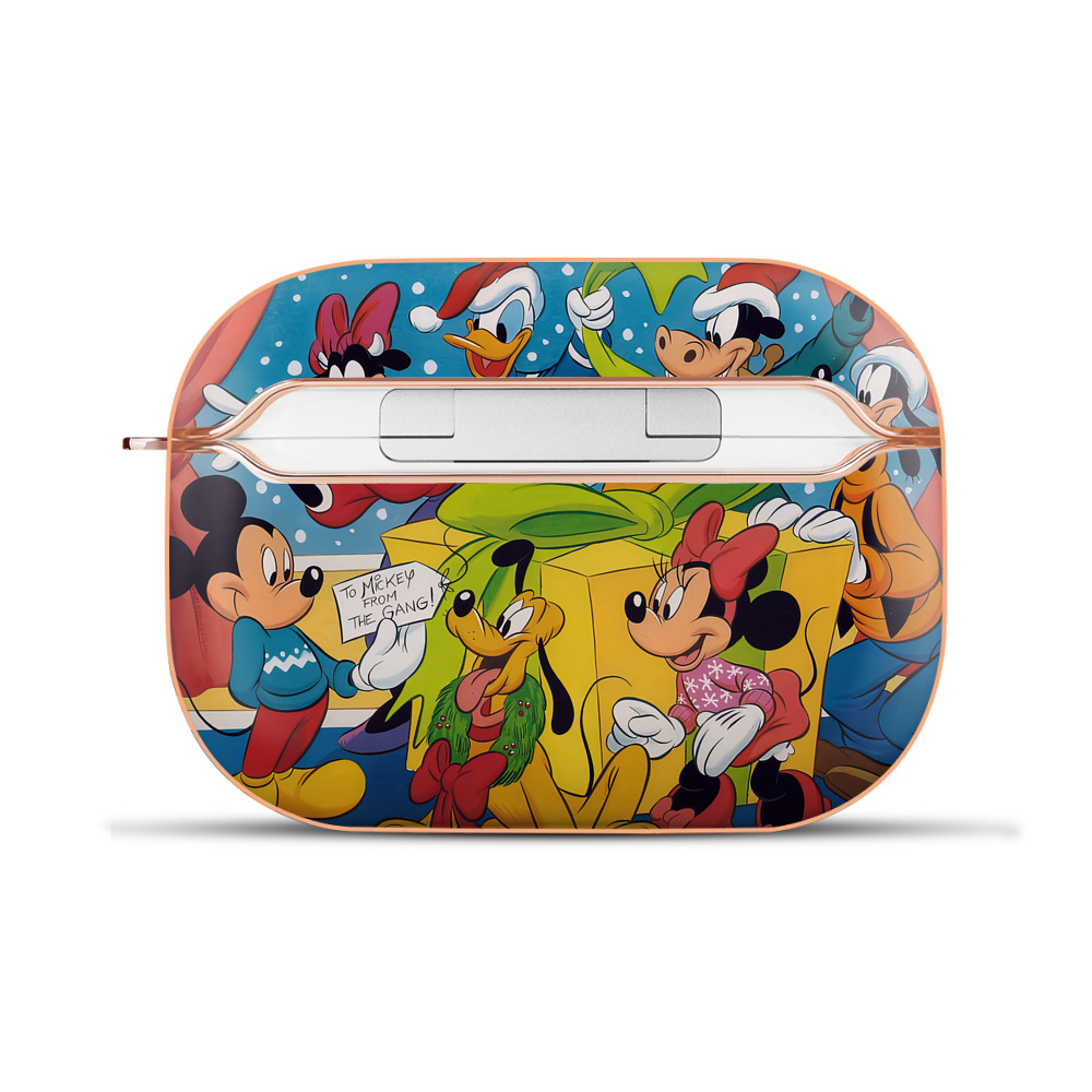 （画像用） ミッキーマウス Mickey Mouse 【AirPods Pro用】ハードシェル保護ケース｜耐衝撃・防指紋・カラビナ付き商品仕様