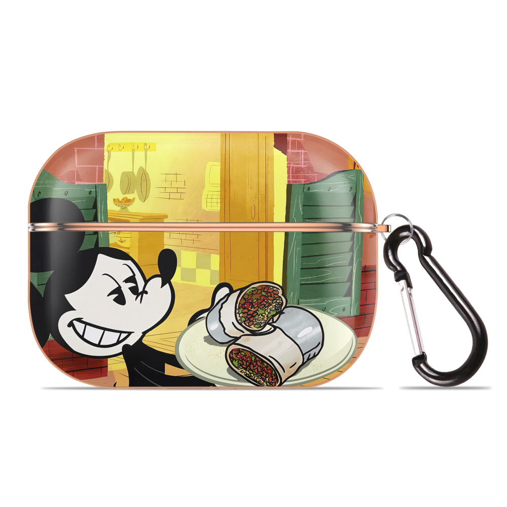 （画像用） ミッキーマウス Mickey Mouse 【AirPods Pro用】ハードシェル保護ケース｜耐衝撃・防指紋・カラビナ付き商品仕様