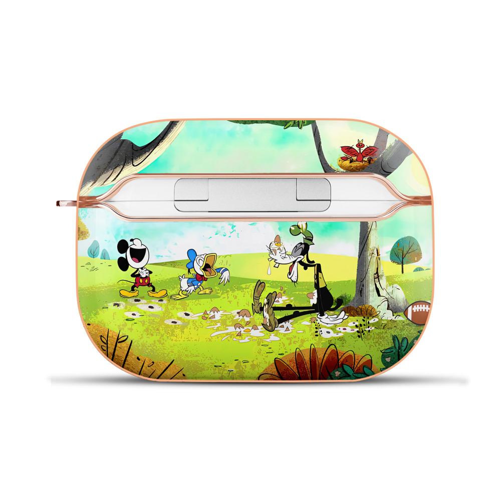 （画像用） ミッキーマウス Mickey Mouse 【AirPods Pro用】ハードシェル保護ケース｜耐衝撃・防指紋・カラビナ付き商品仕様