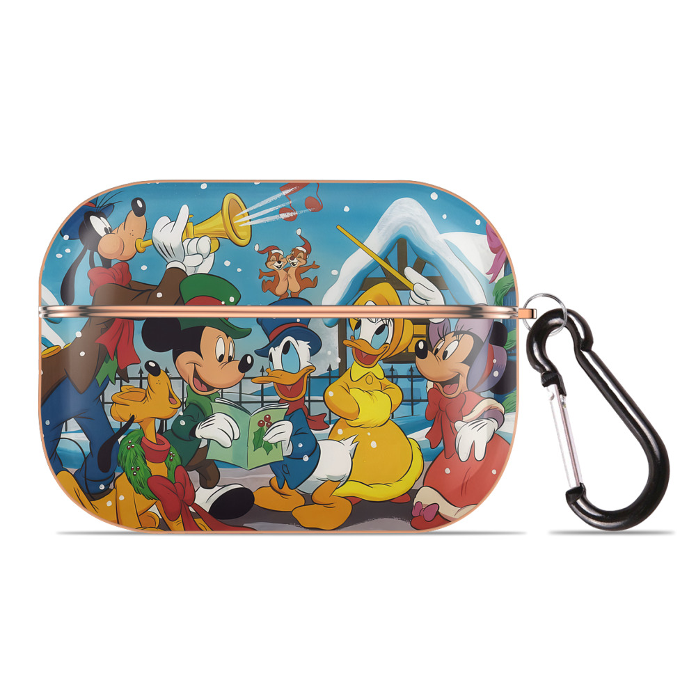 （画像用） ミッキーマウス Mickey Mouse 【AirPods Pro用】ハードシェル保護ケース｜耐衝撃・防指紋・カラビナ付き商品仕様