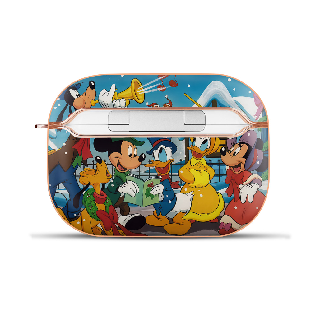 （画像用） ミッキーマウス Mickey Mouse 【AirPods Pro用】ハードシェル保護ケース｜耐衝撃・防指紋・カラビナ付き商品仕様