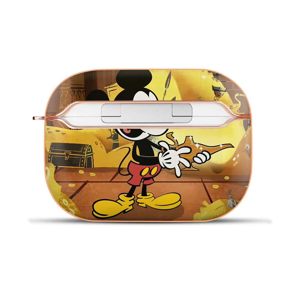 （画像用） ミッキーマウス Mickey Mouse 【AirPods Pro用】ハードシェル保護ケース｜耐衝撃・防指紋・カラビナ付き商品仕様