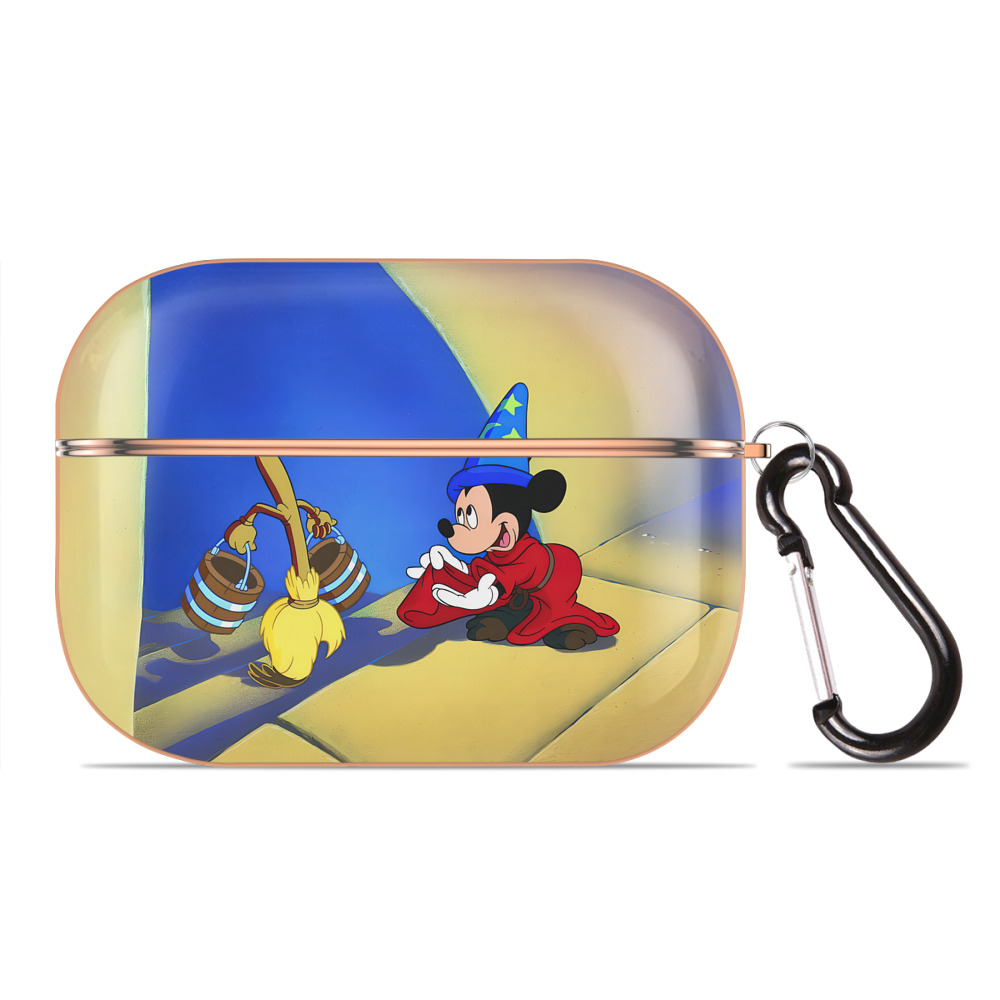 （画像用） ミッキーマウス Mickey Mouse 【AirPods Pro用】ハードシェル保護ケース｜耐衝撃・防指紋・カラビナ付き商品仕様
