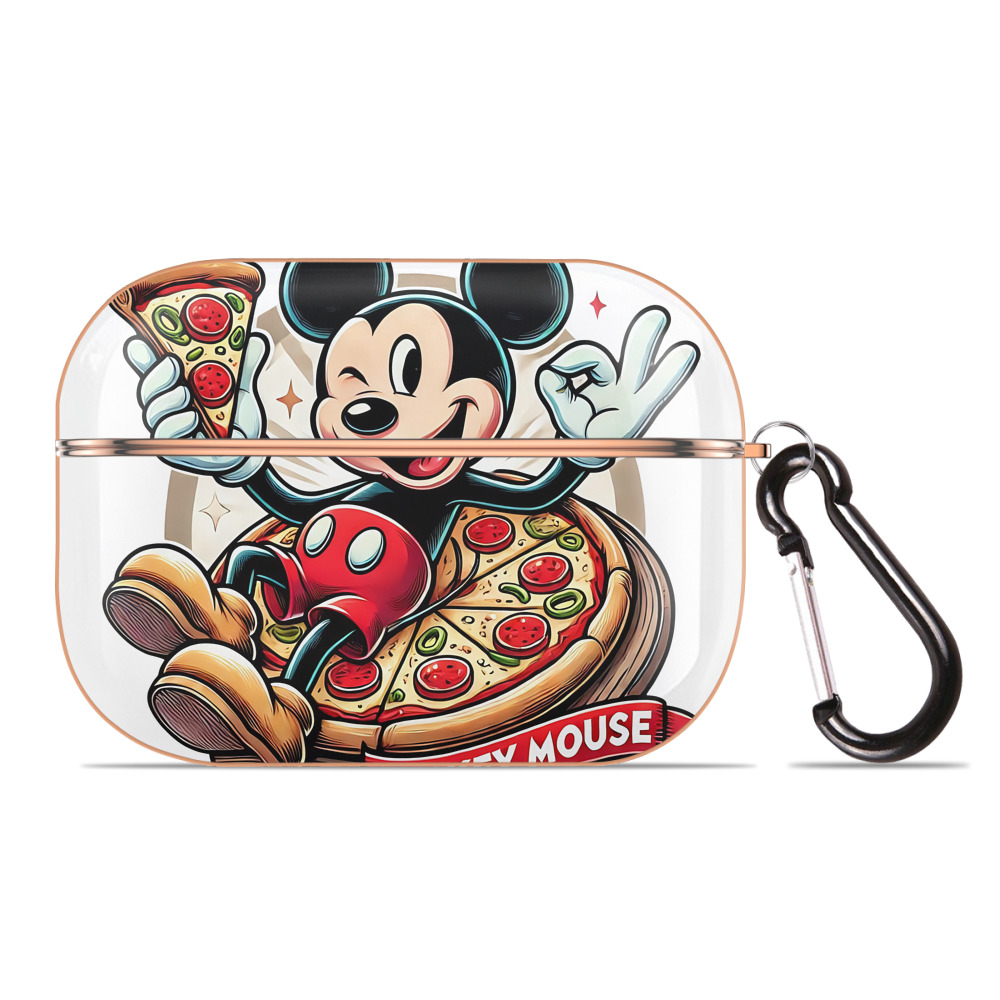 （画像用） ミッキーマウス Mickey Mouse 【AirPods Pro用】ハードシェル保護ケース｜耐衝撃・防指紋・カラビナ付き商品仕様
