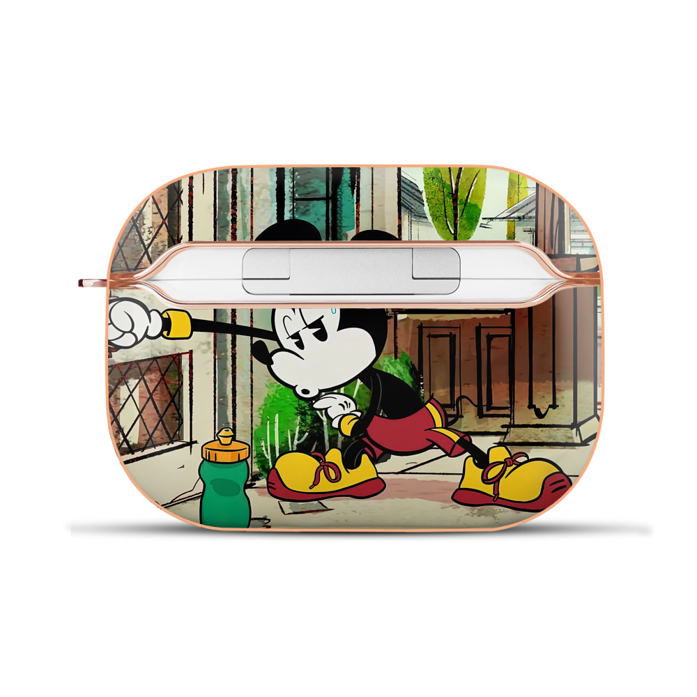 （画像用） ミッキーマウス Mickey Mouse 【AirPods Pro用】ハードシェル保護ケース｜耐衝撃・防指紋・カラビナ付き商品仕様
