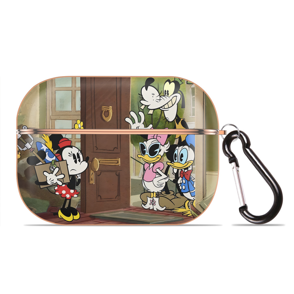 （画像用） ミッキーマウス Mickey Mouse 【AirPods Pro用】ハードシェル保護ケース｜耐衝撃・防指紋・カラビナ付き商品仕様