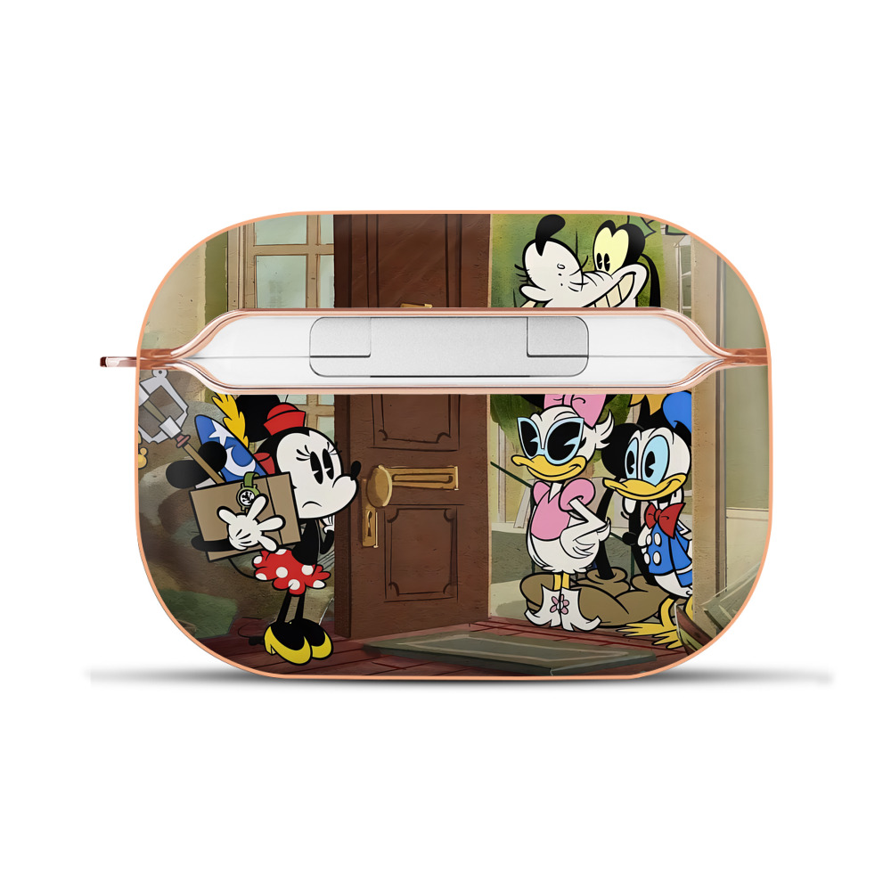 （画像用） ミッキーマウス Mickey Mouse 【AirPods Pro用】ハードシェル保護ケース｜耐衝撃・防指紋・カラビナ付き商品仕様