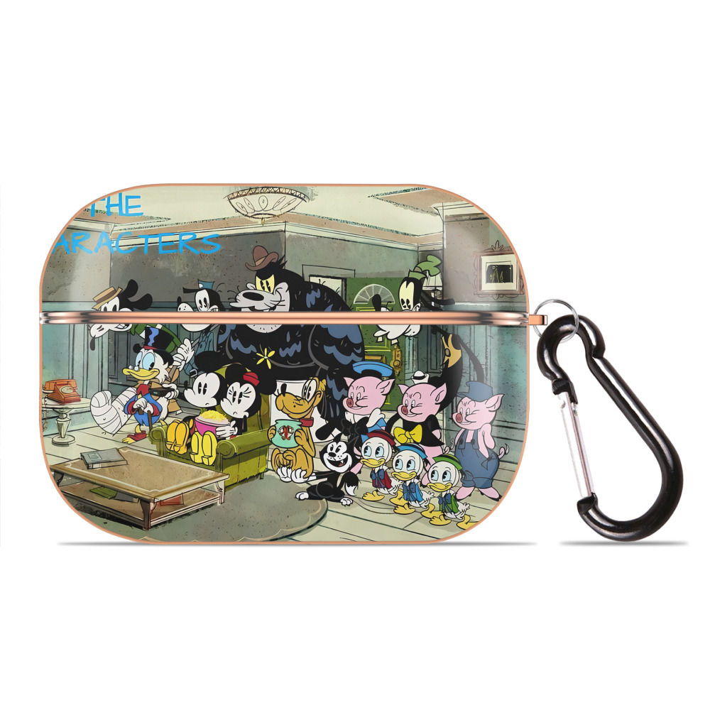 （画像用） ミッキーマウス Mickey Mouse 【AirPods Pro用】ハードシェル保護ケース｜耐衝撃・防指紋・カラビナ付き商品仕様