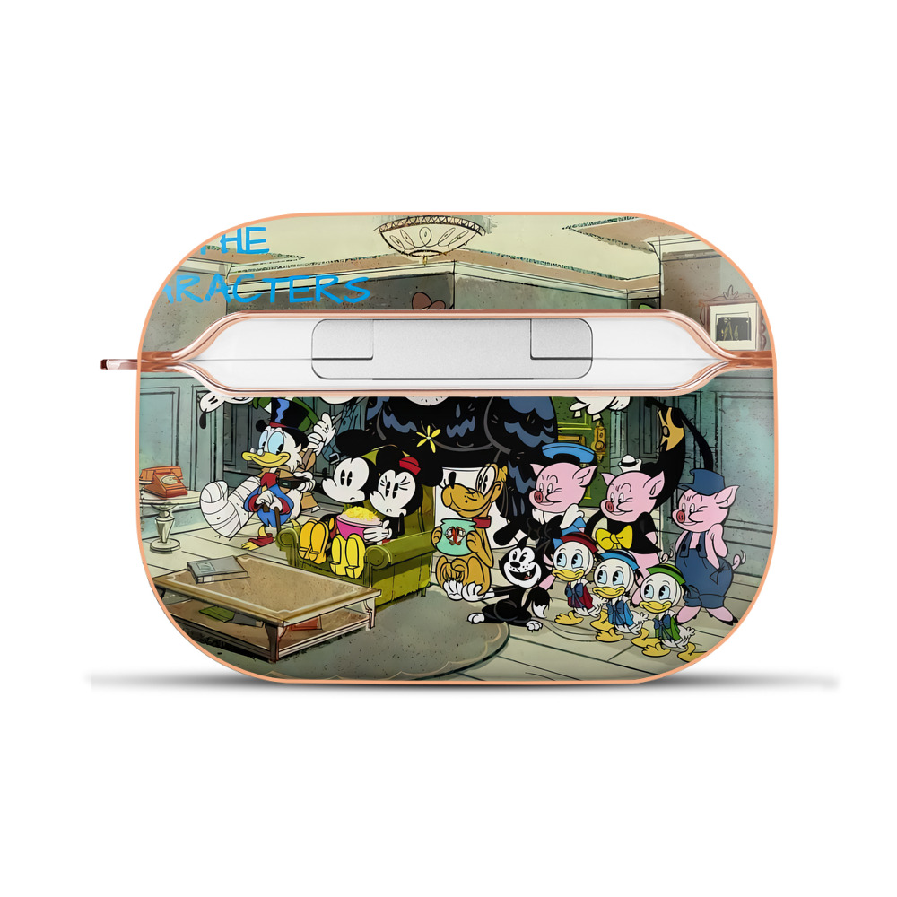 （画像用） ミッキーマウス Mickey Mouse 【AirPods Pro用】ハードシェル保護ケース｜耐衝撃・防指紋・カラビナ付き商品仕様