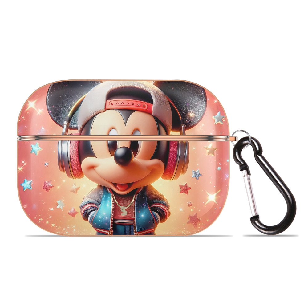 （画像用） ミッキーマウス Mickey Mouse 【AirPods Pro用】ハードシェル保護ケース｜耐衝撃・防指紋・カラビナ付き商品仕様
