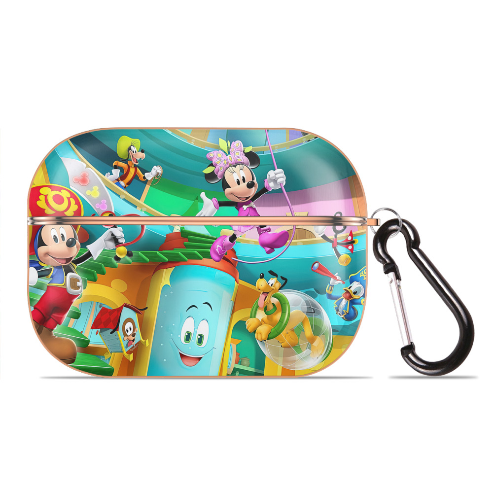 （画像用） ミッキーマウス Mickey Mouse 【AirPods Pro用】ハードシェル保護ケース｜耐衝撃・防指紋・カラビナ付き商品仕様