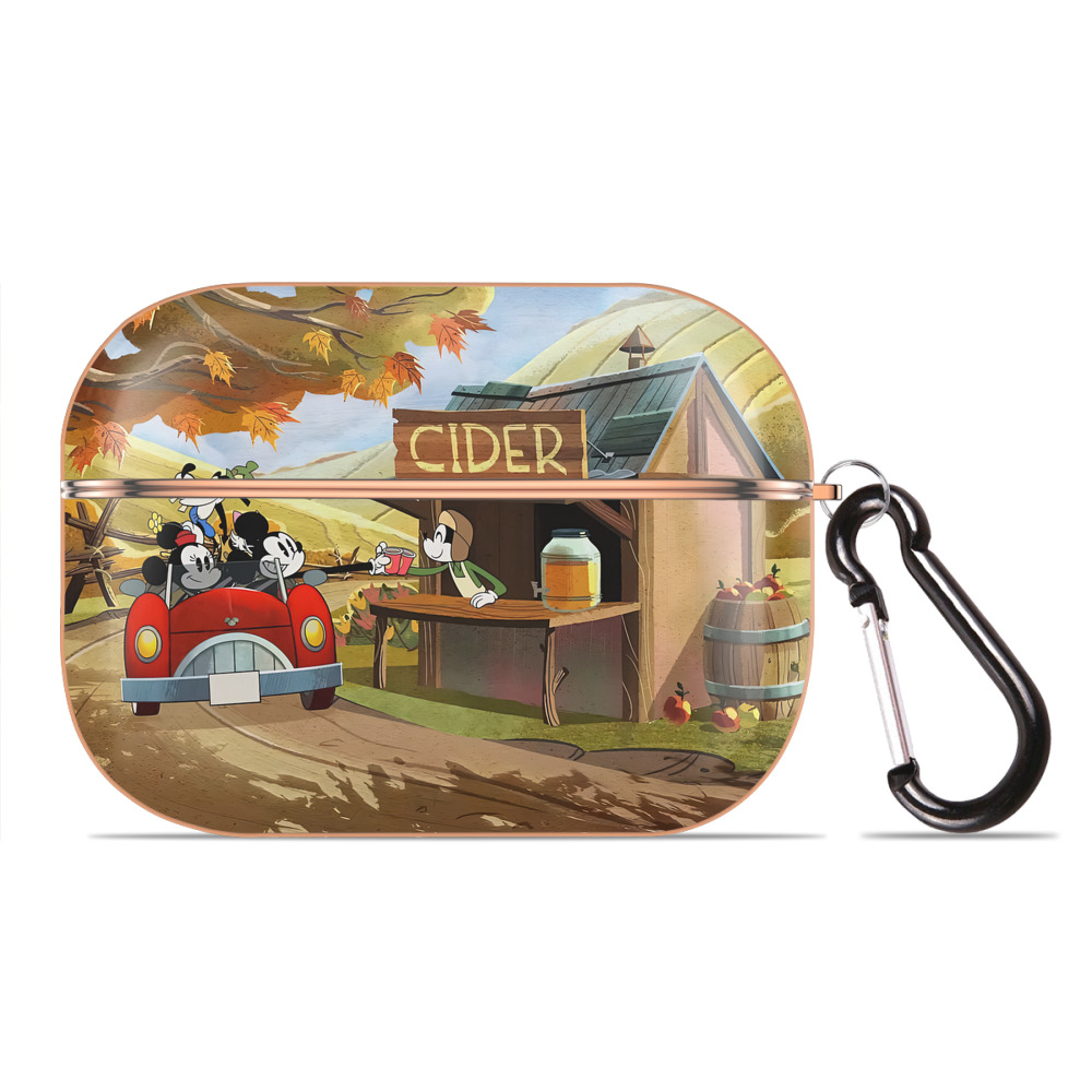 （画像用） ミッキーマウス Mickey Mouse 【AirPods Pro用】ハードシェル保護ケース｜耐衝撃・防指紋・カラビナ付き商品仕様