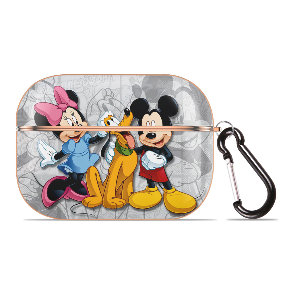 （画像用） ミッキーマウス Mickey Mouse 【AirPods Pro用】ハードシェル保護ケース｜耐衝撃・防指紋・カラビナ付き商品仕様
