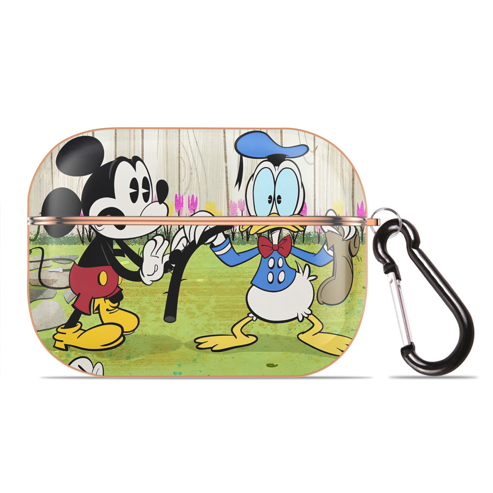 （画像用） ミッキーマウス Mickey Mouse 【AirPods Pro用】ハードシェル保護ケース｜耐衝撃・防指紋・カラビナ付き商品仕様