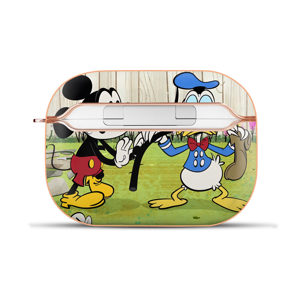 （画像用） ミッキーマウス Mickey Mouse 【AirPods Pro用】ハードシェル保護ケース｜耐衝撃・防指紋・カラビナ付き商品仕様