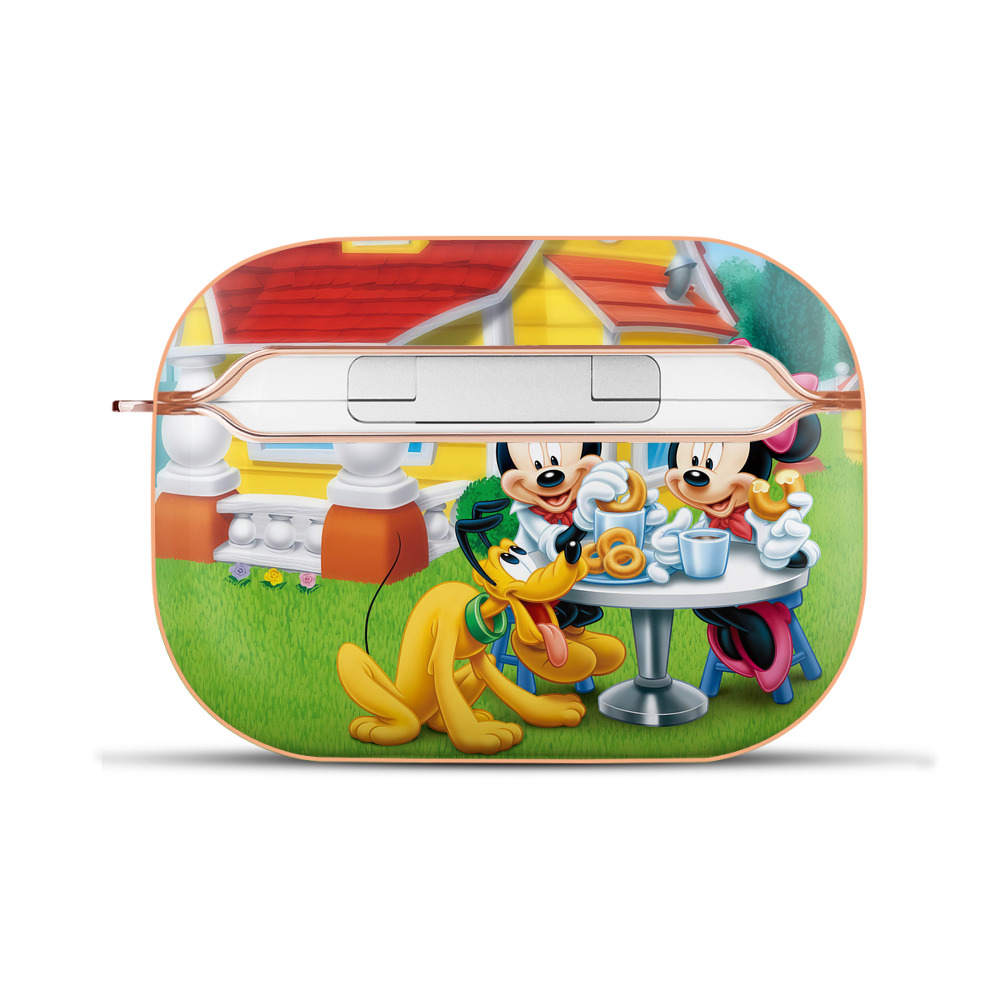 （画像用） ミッキーマウス Mickey Mouse 【AirPods Pro用】ハードシェル保護ケース｜耐衝撃・防指紋・カラビナ付き商品仕様