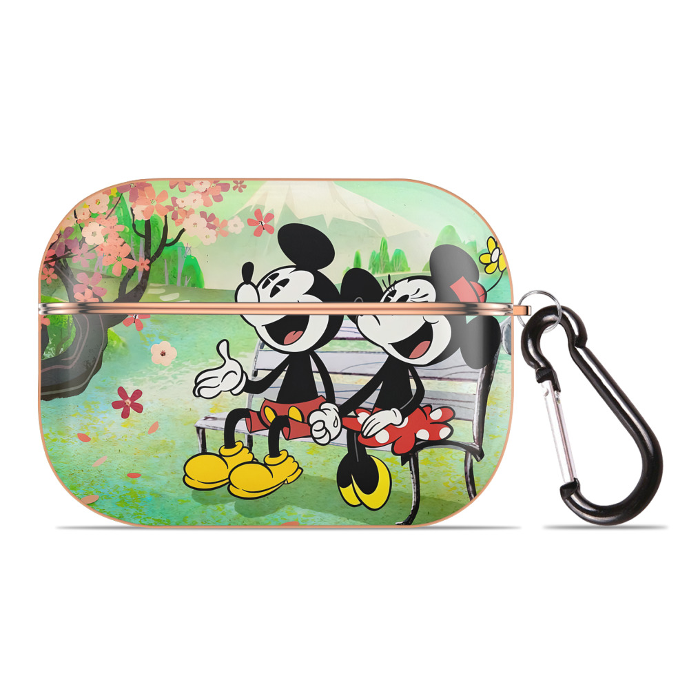 （画像用） ミッキーマウス Mickey Mouse 【AirPods Pro用】ハードシェル保護ケース｜耐衝撃・防指紋・カラビナ付き商品仕様
