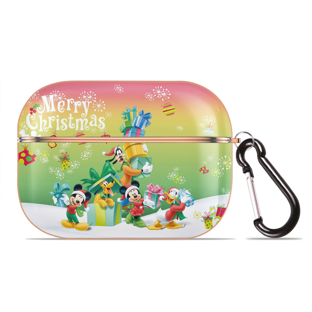 （画像用） ミッキーマウス Mickey Mouse 【AirPods Pro用】ハードシェル保護ケース｜耐衝撃・防指紋・カラビナ付き商品仕様