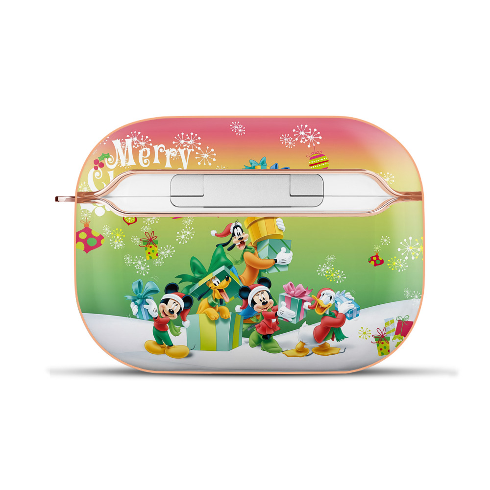 （画像用） ミッキーマウス Mickey Mouse 【AirPods Pro用】ハードシェル保護ケース｜耐衝撃・防指紋・カラビナ付き商品仕様