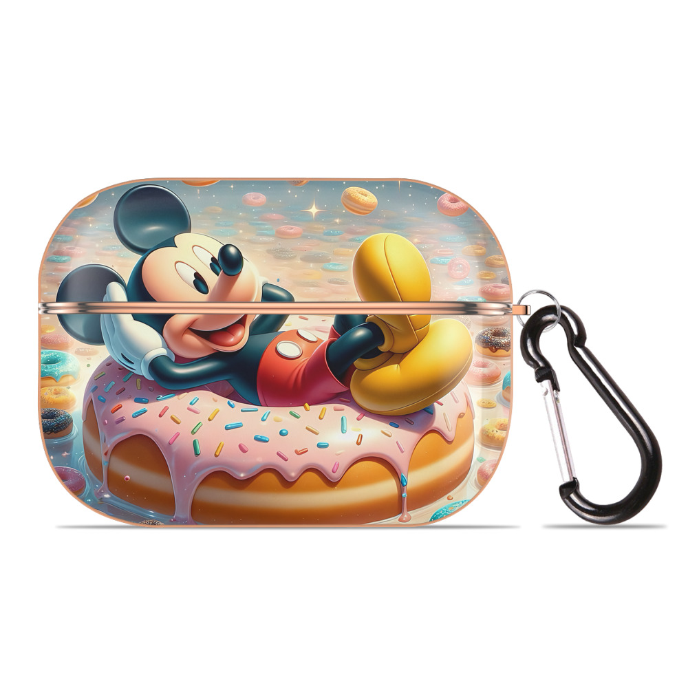 （画像用） ミッキーマウス Mickey Mouse 【AirPods Pro用】ハードシェル保護ケース｜耐衝撃・防指紋・カラビナ付き商品仕様