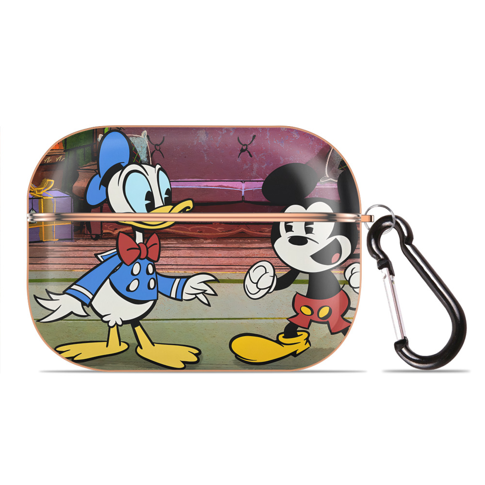 （画像用） ミッキーマウス Mickey Mouse 【AirPods Pro用】ハードシェル保護ケース｜耐衝撃・防指紋・カラビナ付き商品仕様