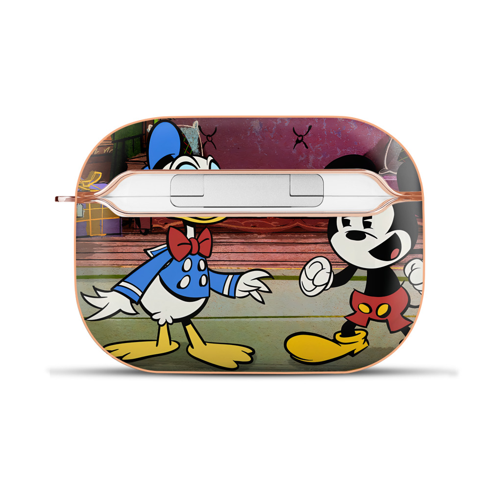 （画像用） ミッキーマウス Mickey Mouse 【AirPods Pro用】ハードシェル保護ケース｜耐衝撃・防指紋・カラビナ付き商品仕様