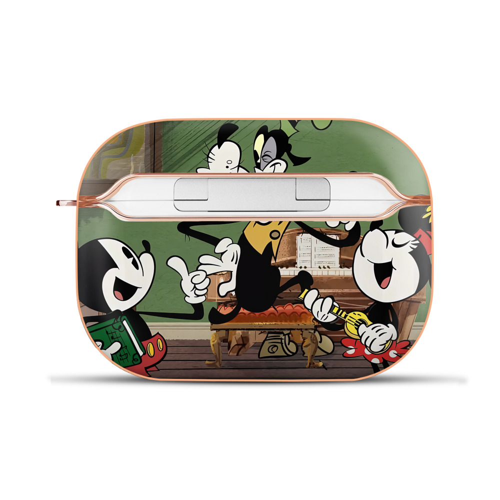 （画像用） ミッキーマウス Mickey Mouse 【AirPods Pro用】ハードシェル保護ケース｜耐衝撃・防指紋・カラビナ付き商品仕様