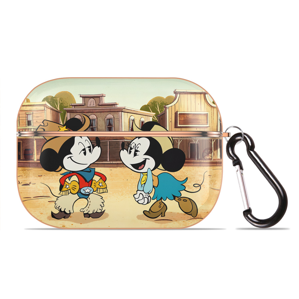 （画像用） ミッキーマウス Mickey Mouse 【AirPods Pro用】ハードシェル保護ケース｜耐衝撃・防指紋・カラビナ付き商品仕様