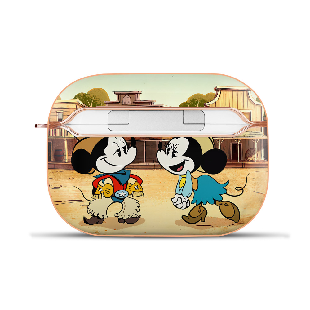 （画像用） ミッキーマウス Mickey Mouse 【AirPods Pro用】ハードシェル保護ケース｜耐衝撃・防指紋・カラビナ付き商品仕様