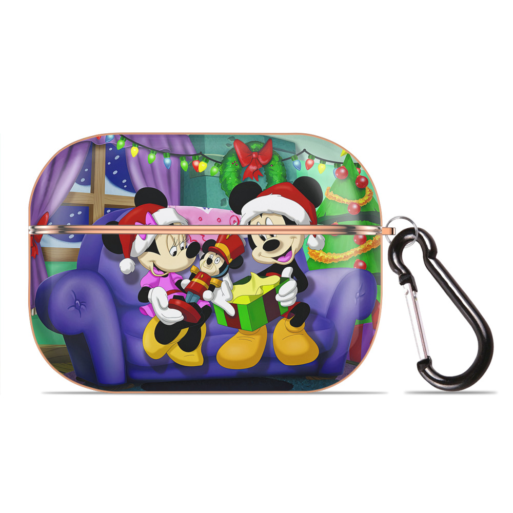 （画像用） ミッキーマウス Mickey Mouse 【AirPods Pro用】ハードシェル保護ケース｜耐衝撃・防指紋・カラビナ付き商品仕様