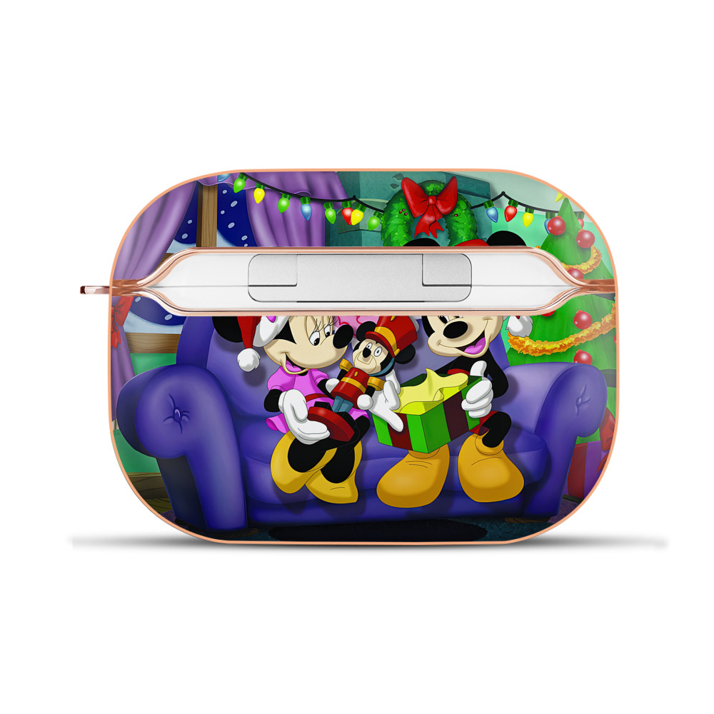 （画像用） ミッキーマウス Mickey Mouse 【AirPods Pro用】ハードシェル保護ケース｜耐衝撃・防指紋・カラビナ付き商品仕様