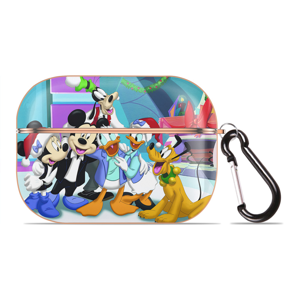 （画像用） ミッキーマウス Mickey Mouse 【AirPods Pro用】ハードシェル保護ケース｜耐衝撃・防指紋・カラビナ付き商品仕様