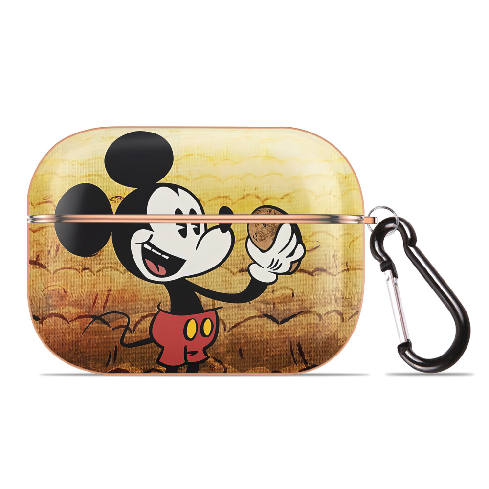（画像用） ミッキーマウス Mickey Mouse 【AirPods Pro用】ハードシェル保護ケース｜耐衝撃・防指紋・カラビナ付き商品仕様