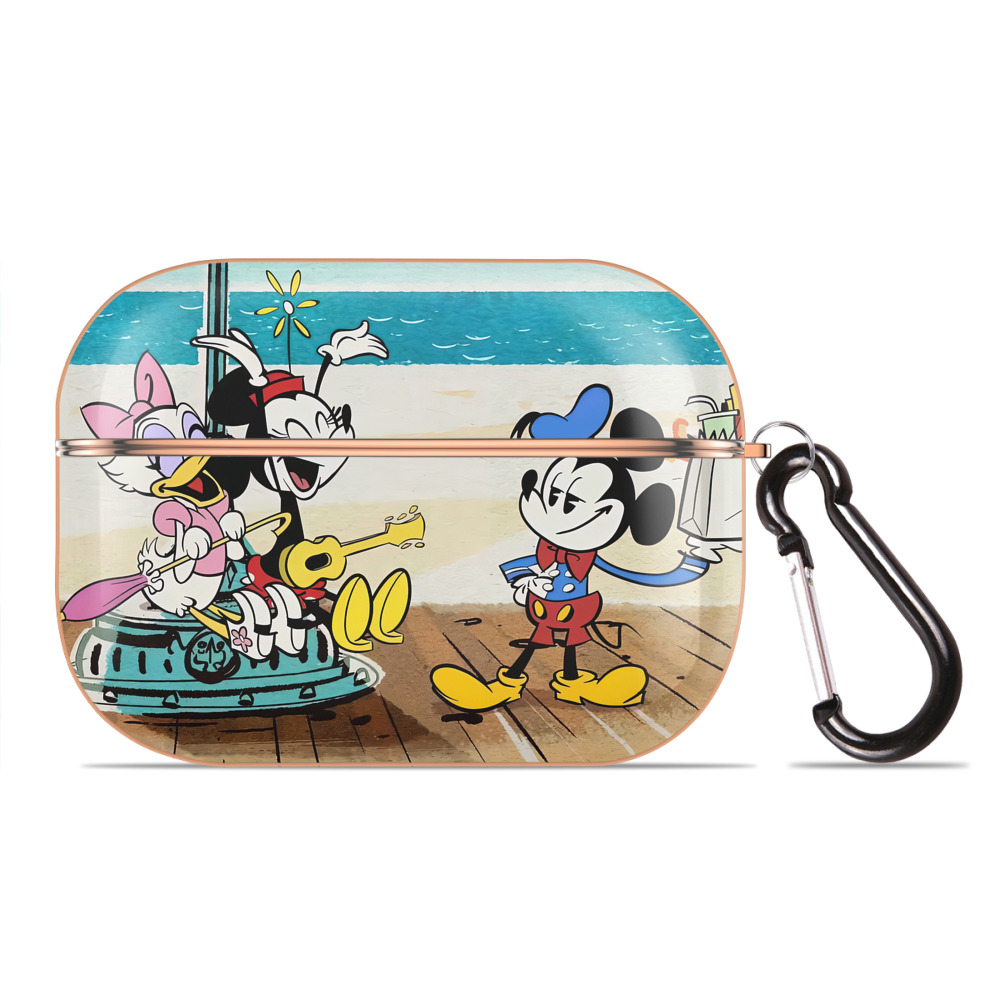 （画像用） ミッキーマウス Mickey Mouse 【AirPods Pro用】ハードシェル保護ケース｜耐衝撃・防指紋・カラビナ付き商品仕様