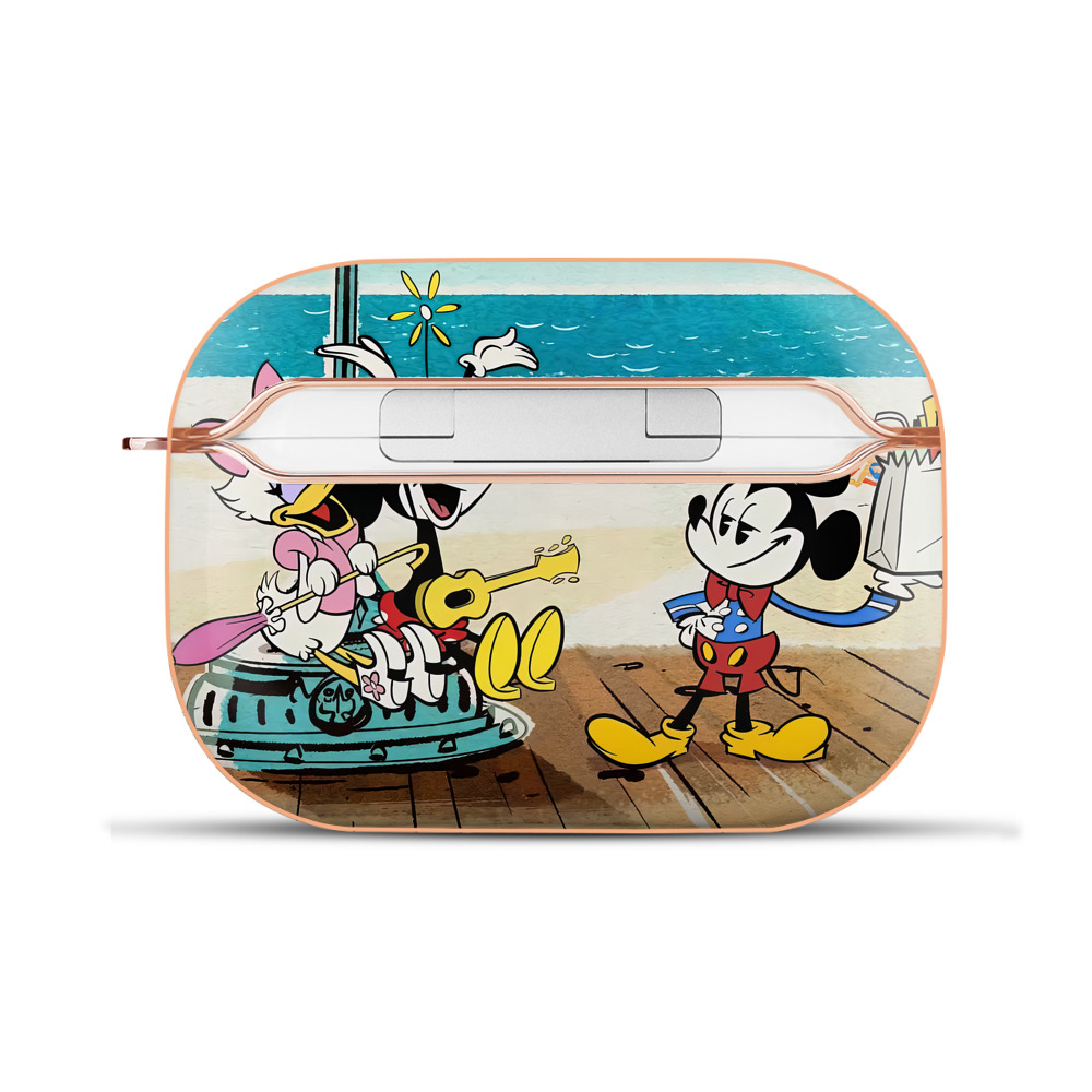 （画像用） ミッキーマウス Mickey Mouse 【AirPods Pro用】ハードシェル保護ケース｜耐衝撃・防指紋・カラビナ付き商品仕様
