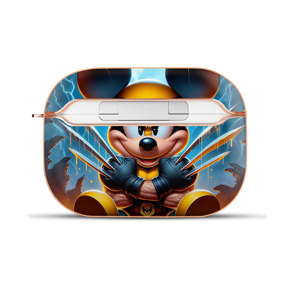 （画像用） ミッキーマウス Mickey Mouse 【AirPods Pro用】ハードシェル保護ケース｜耐衝撃・防指紋・カラビナ付き商品仕様