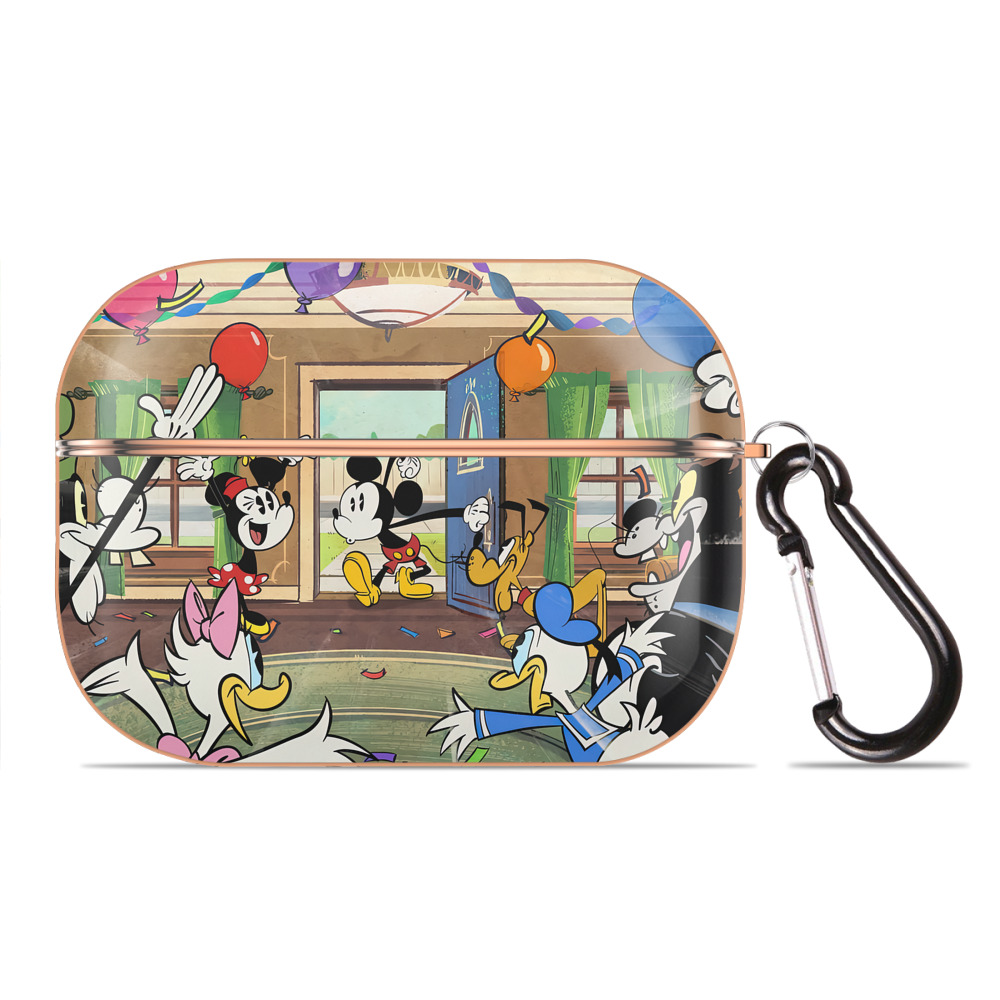 （画像用） ミッキーマウス Mickey Mouse 【AirPods Pro用】ハードシェル保護ケース｜耐衝撃・防指紋・カラビナ付き商品仕様
