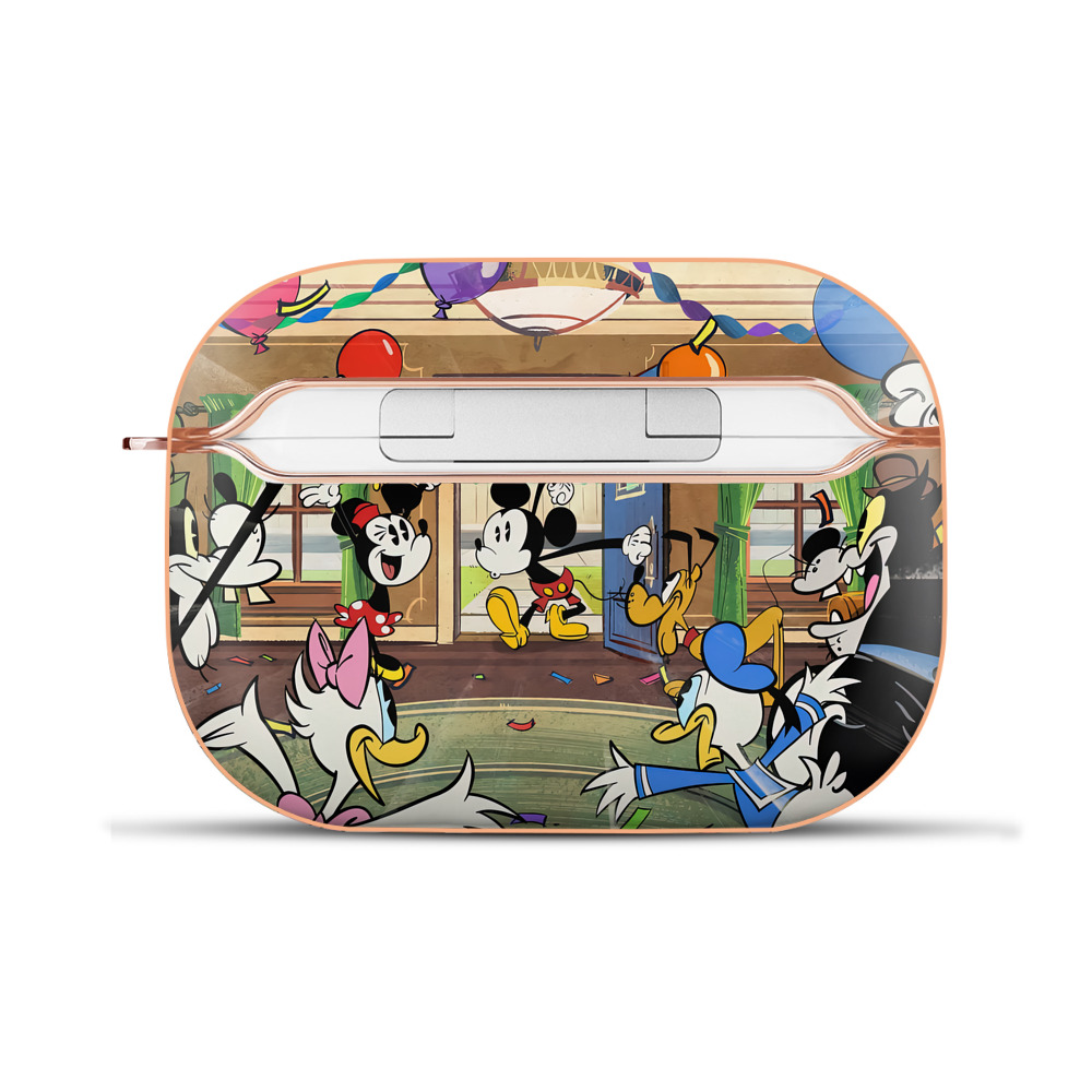 （画像用） ミッキーマウス Mickey Mouse 【AirPods Pro用】ハードシェル保護ケース｜耐衝撃・防指紋・カラビナ付き商品仕様