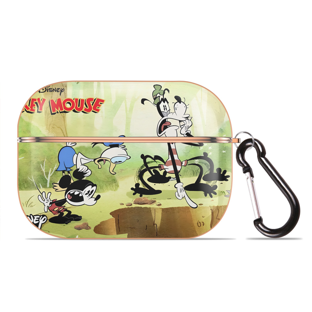 （画像用） ミッキーマウス Mickey Mouse 【AirPods Pro用】ハードシェル保護ケース｜耐衝撃・防指紋・カラビナ付き商品仕様
