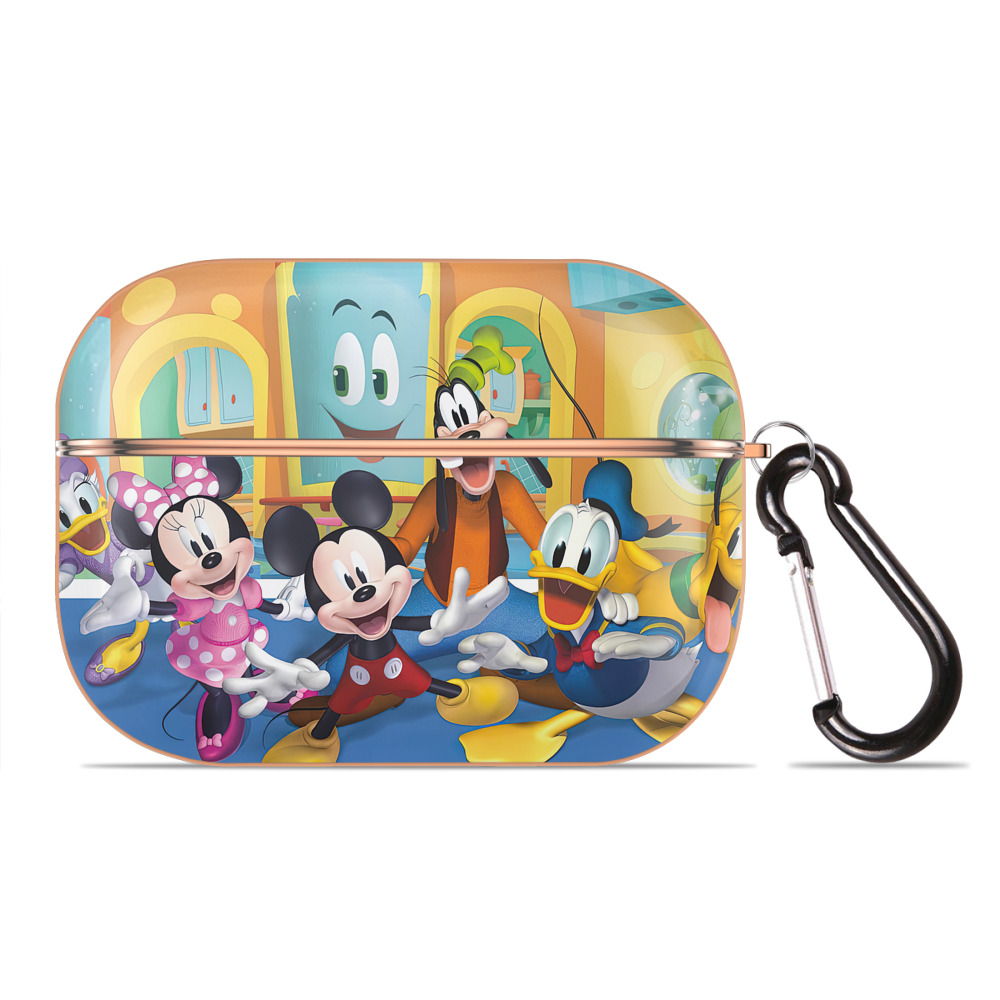 （画像用） ミッキーマウス Mickey Mouse 【AirPods Pro用】ハードシェル保護ケース｜耐衝撃・防指紋・カラビナ付き商品仕様