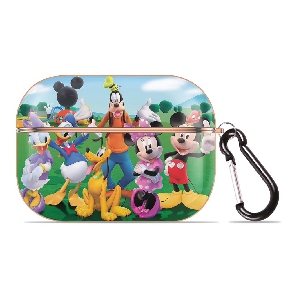 （画像用） ミッキーマウス Mickey Mouse 【AirPods Pro用】ハードシェル保護ケース｜耐衝撃・防指紋・カラビナ付き商品仕様