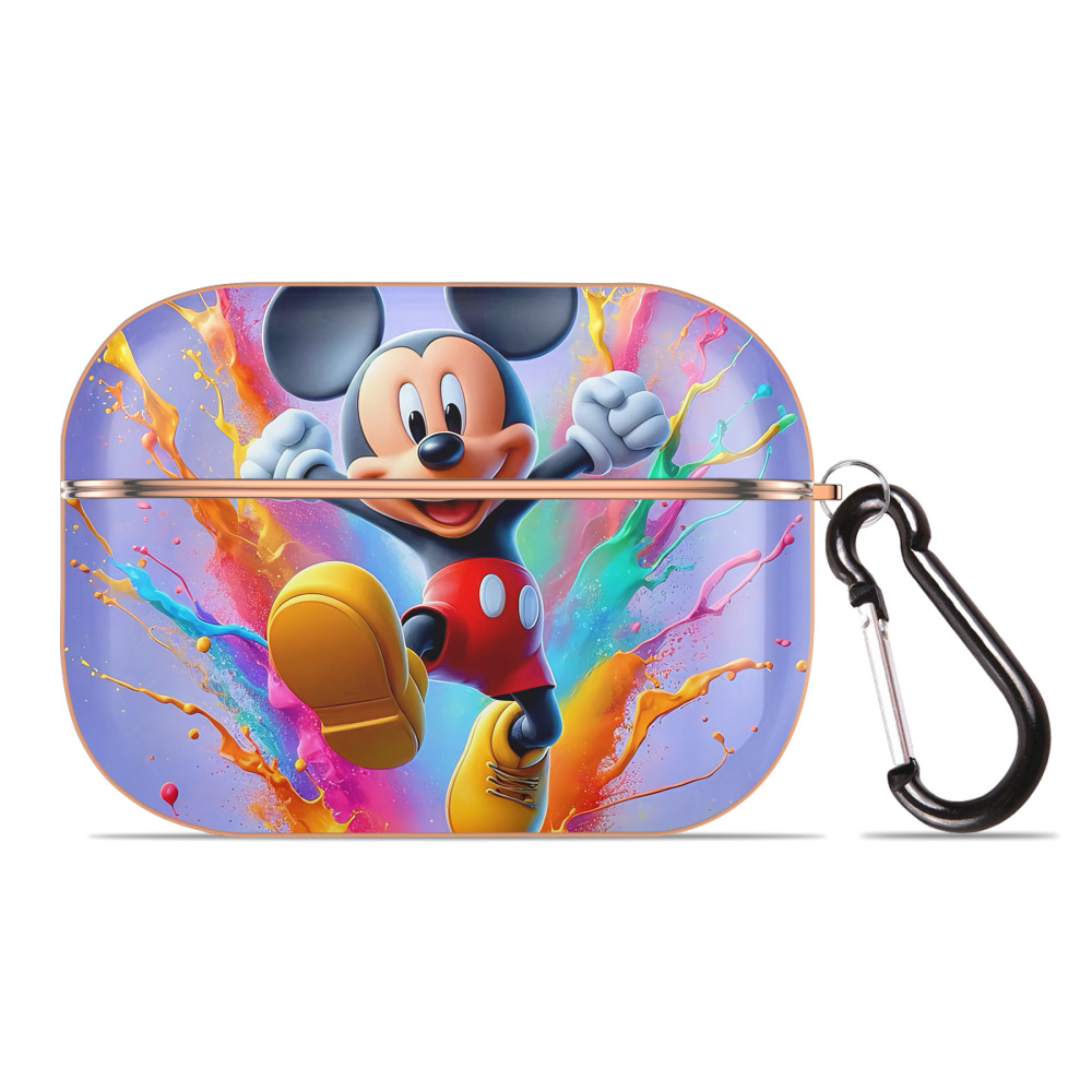 （画像用） ミッキーマウス Mickey Mouse 【AirPods Pro用】ハードシェル保護ケース｜耐衝撃・防指紋・カラビナ付き商品仕様