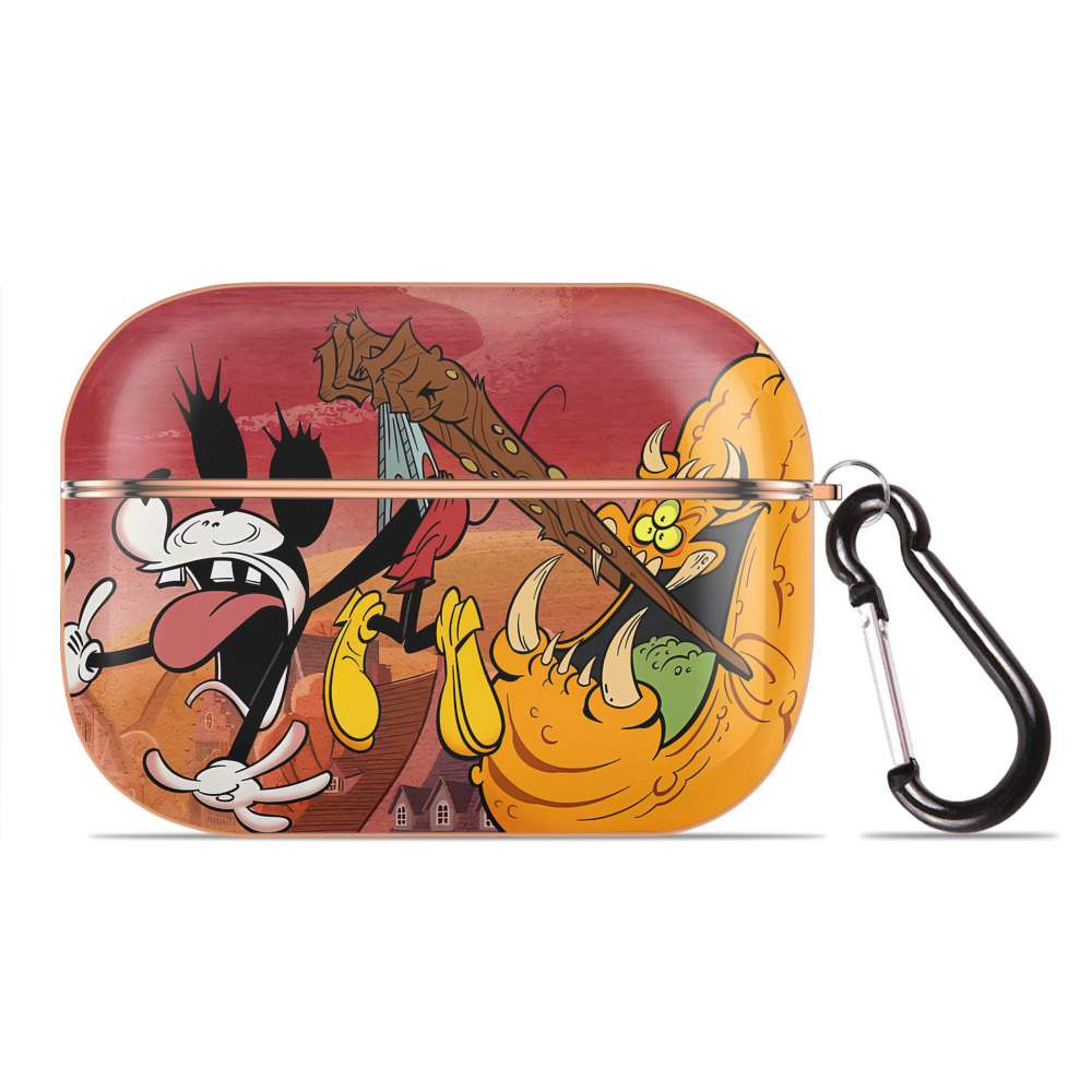 （画像用） ミッキーマウス Mickey Mouse 【AirPods Pro用】ハードシェル保護ケース｜耐衝撃・防指紋・カラビナ付き商品仕様