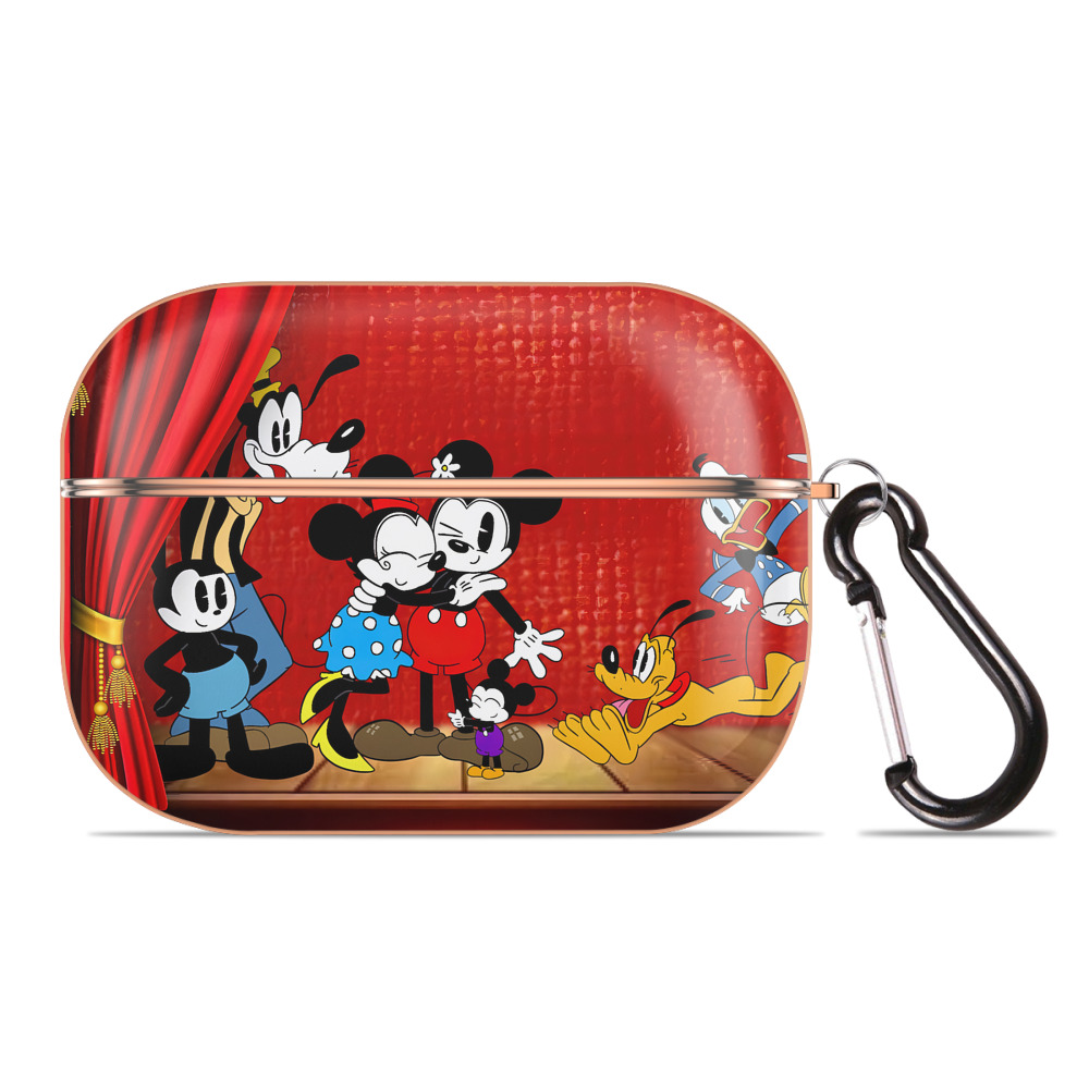 （画像用） ミッキーマウス Mickey Mouse 【AirPods Pro用】ハードシェル保護ケース｜耐衝撃・防指紋・カラビナ付き商品仕様