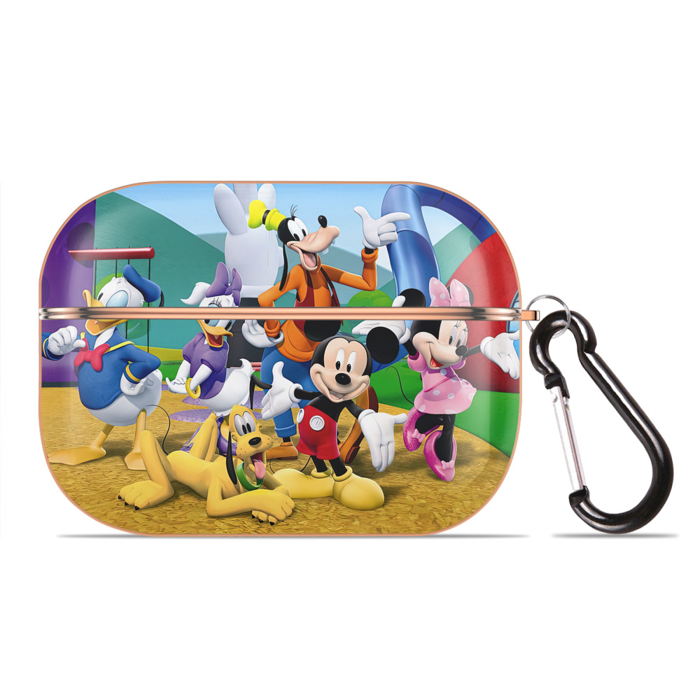 （画像用） ミッキーマウス Mickey Mouse 【AirPods Pro用】ハードシェル保護ケース｜耐衝撃・防指紋・カラビナ付き商品仕様