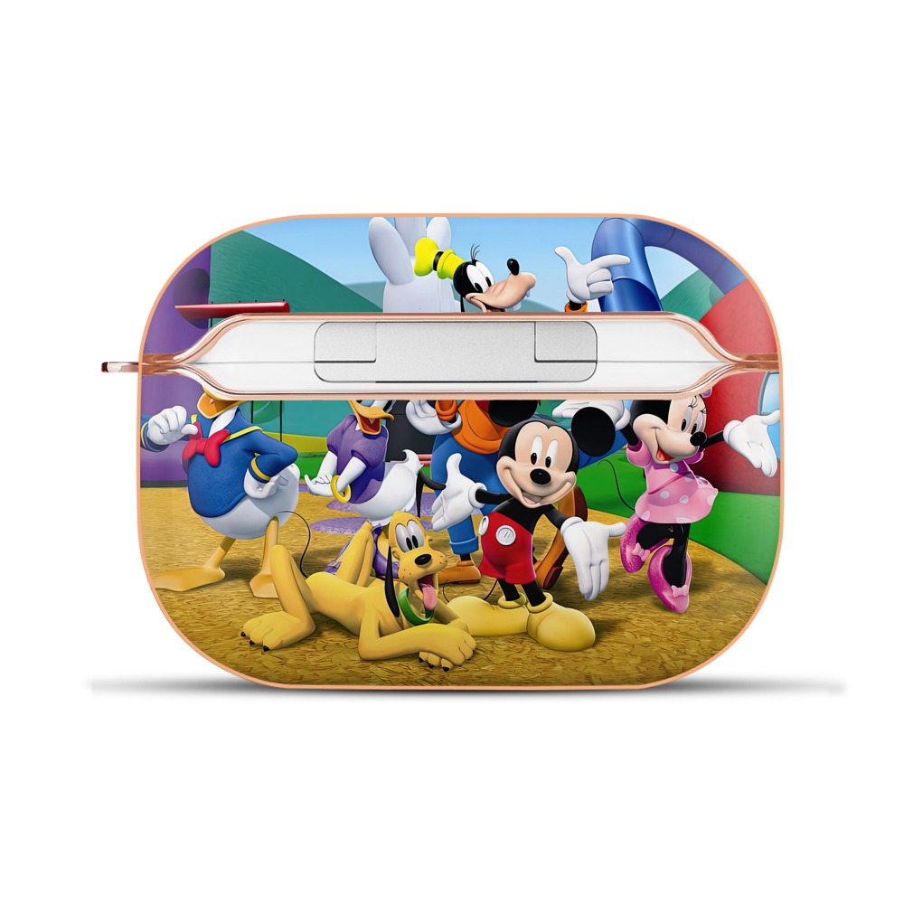 （画像用） ミッキーマウス Mickey Mouse 【AirPods Pro用】ハードシェル保護ケース｜耐衝撃・防指紋・カラビナ付き商品仕様