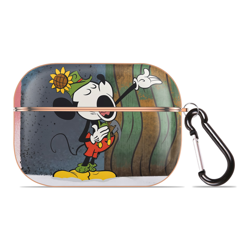 （画像用） ミッキーマウス Mickey Mouse 【AirPods Pro用】ハードシェル保護ケース｜耐衝撃・防指紋・カラビナ付き商品仕様